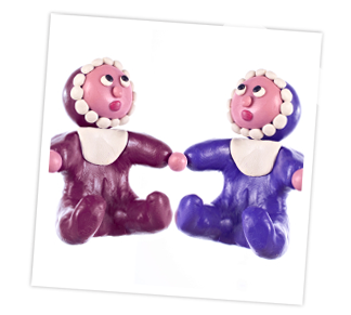  Kneten Sie kleine Babys auf Ihrer Babyshower.
