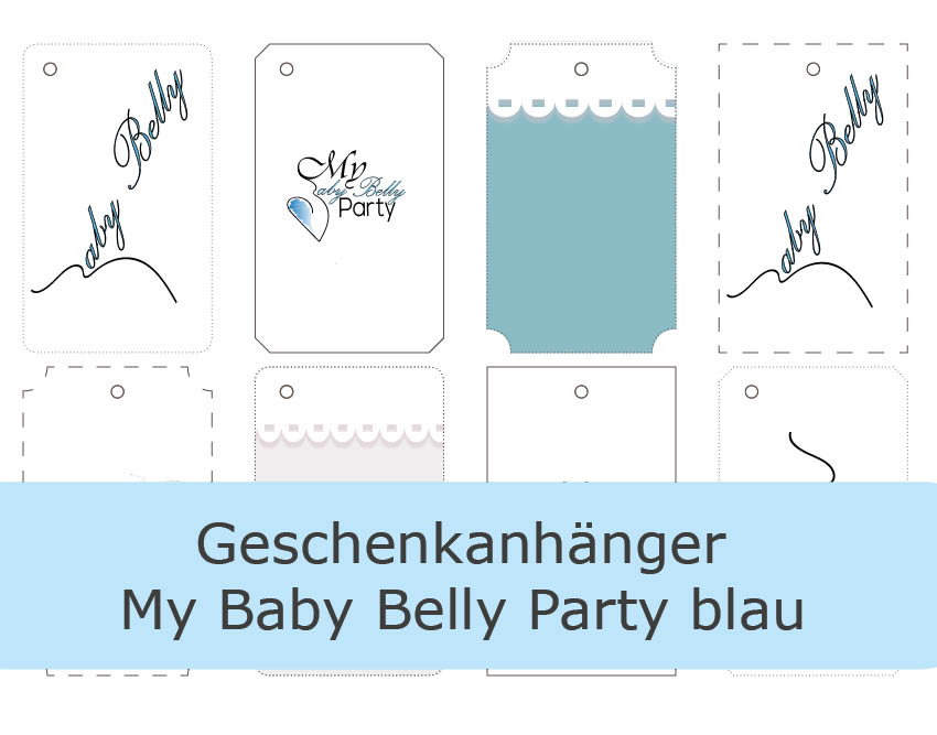 Süße Geschenkanhänger für die Babyparty kostenlos zum Ausdrucken