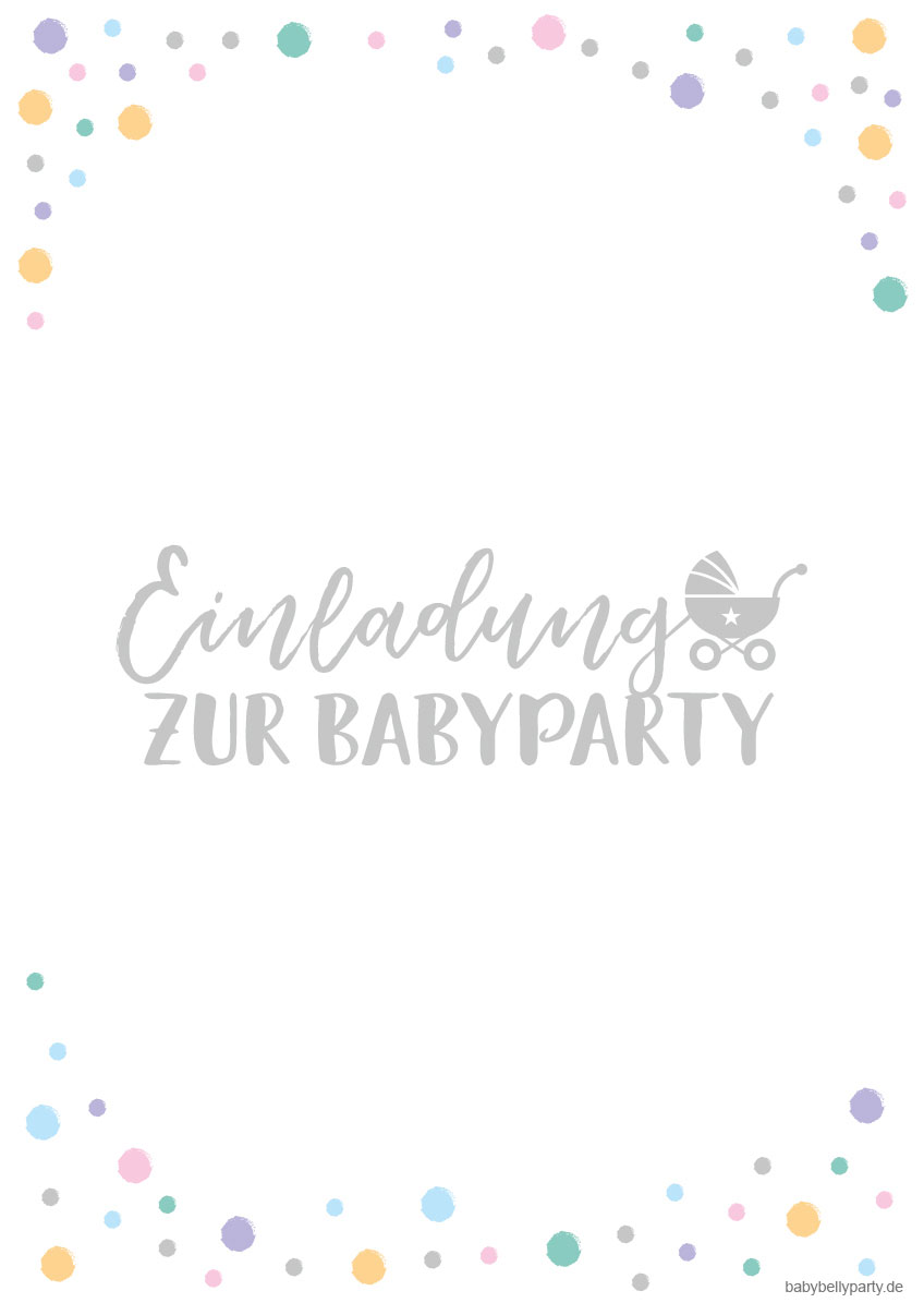 Kostenlose Babyparty Einladungskarten Zum Download Baby Belly Party Blog