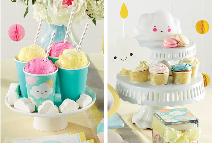 Süßigkeiten für den Sweet Table mit Wolken und Sonne