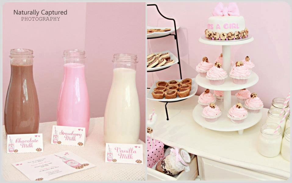 Babyshower mit Milchfläschchen und Cookies von Takes the Cake Decorating