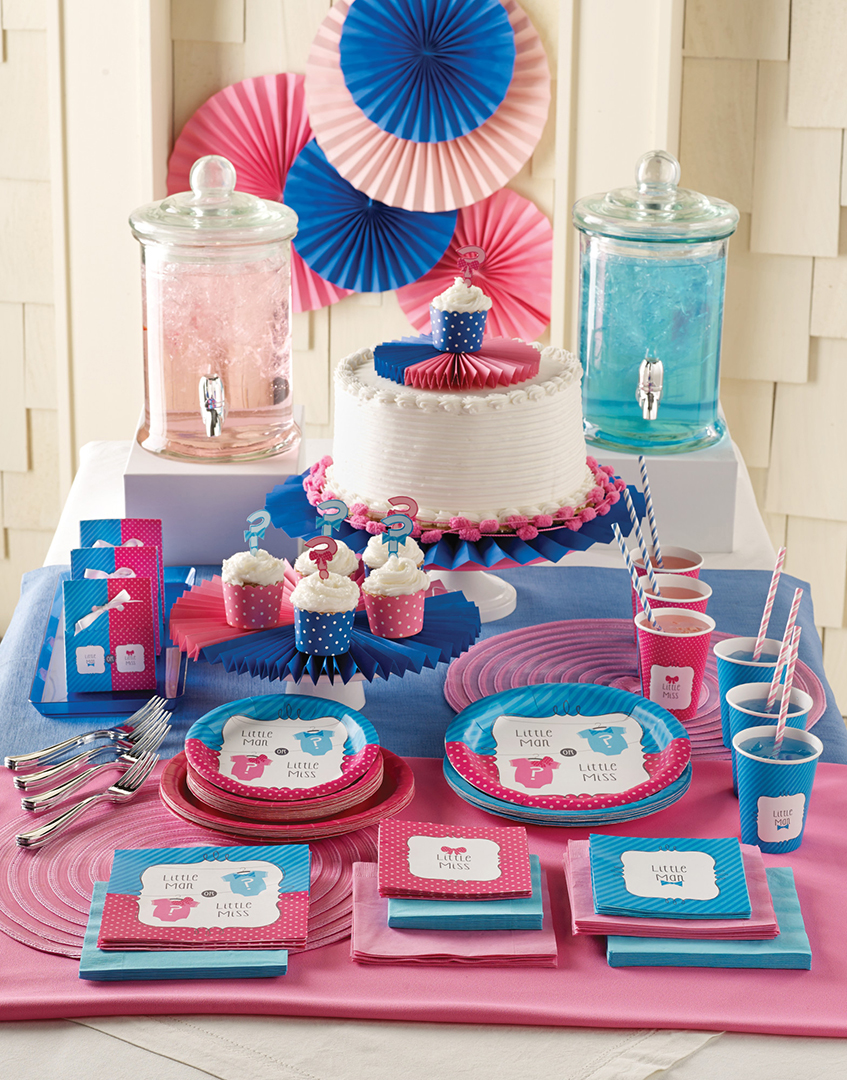 Junge oder Mädchen? Ein Gender Reveal Sweet Table in Pink und Blau