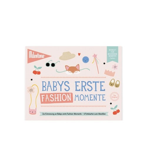 Milestone Karten-Set "Babys erste Fashion-Momente" - 6-teilig