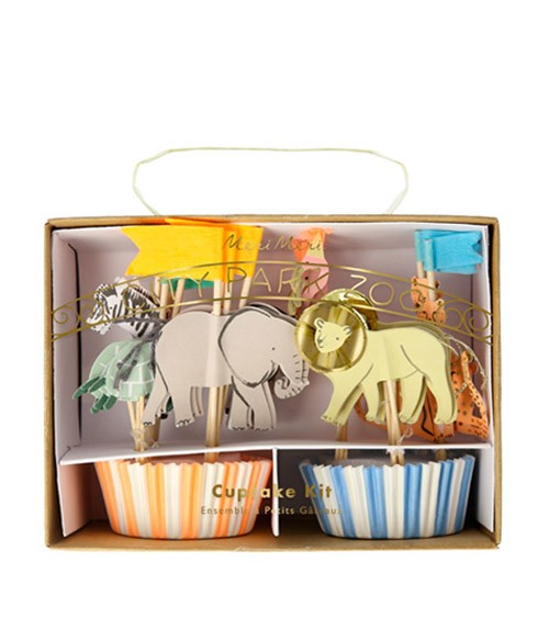 Cupcake-Kit "Safari Animals" - 48-teilig