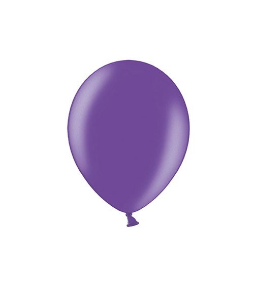 Mini-Luftballons - metallic lila - 12 cm - 100 Stück