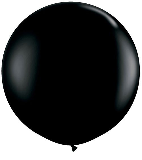 Riesiger Rundballon - schwarz - 90 cm