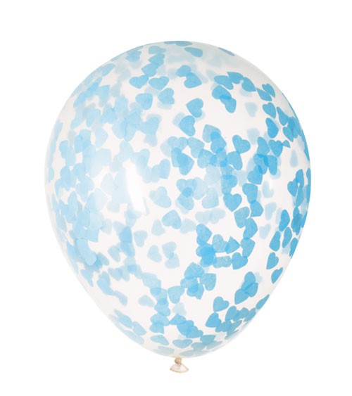 Geburtstag Junge 6 Konfetti-Ballons /"Happy 1st/" für 1 transparent