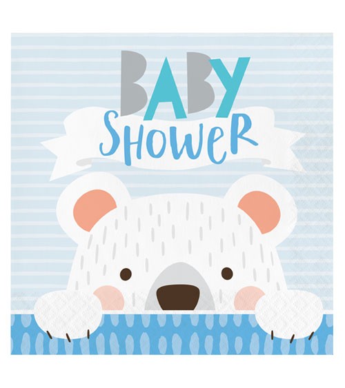 Servietten "Kleiner Bär" - Baby Shower - 16 Stück