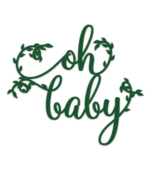 Deine Hängedekoration aus Acryl "Oh Baby" - Botanical - Farbwahl