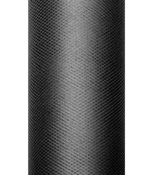 Tischband aus Tüll - schwarz - 15 cm x 9 m