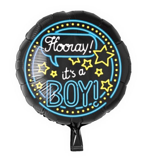 Folienballon "It's a boy!" - Neon - 46 cm