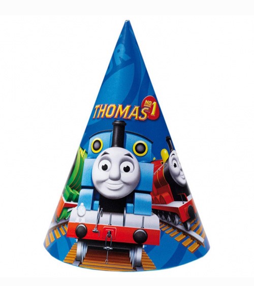 Partyhüte "Thomas und seine Freunde" - 6 Stück