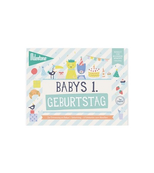 Milestone Karten-Set "Babys 1. Geburtstag" - 6-teilig