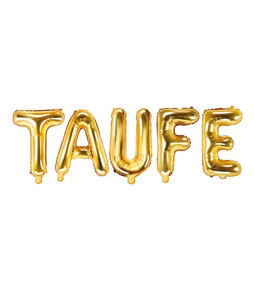 Folienballon-Set "Taufe" - gold