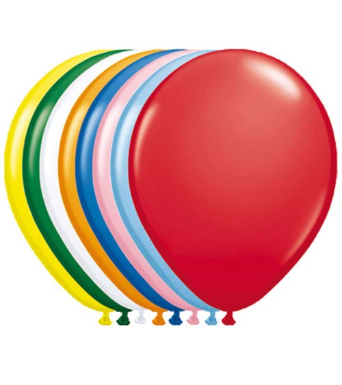 Metallic-Luftballons - bunt - 10 Stück