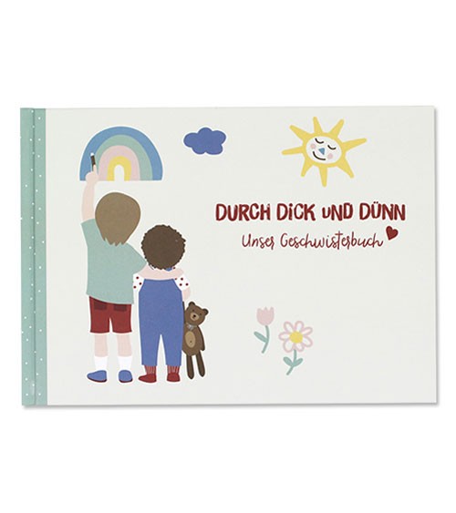 Geschwisterbuch "Durch dick und dünn" - Hardcover - 48 Seiten