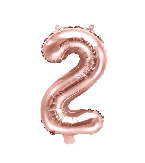 Zahlenballon Nr 35 cm 2 Pink Geburtstags Deko Party Luft Ballon Zahl Ziffer 