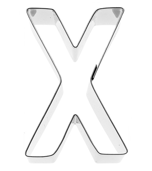 Ausstechform Buchstabe X - 6 cm