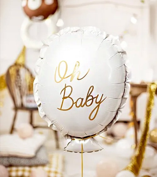 Supershape-Folienballon "Oh Baby" - 53 x 69 cm