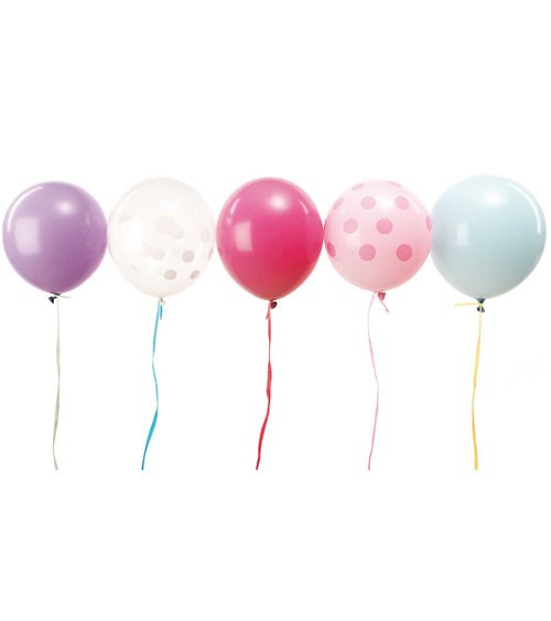 Luftballon-Set - Pastell-Mix - 12-teilig