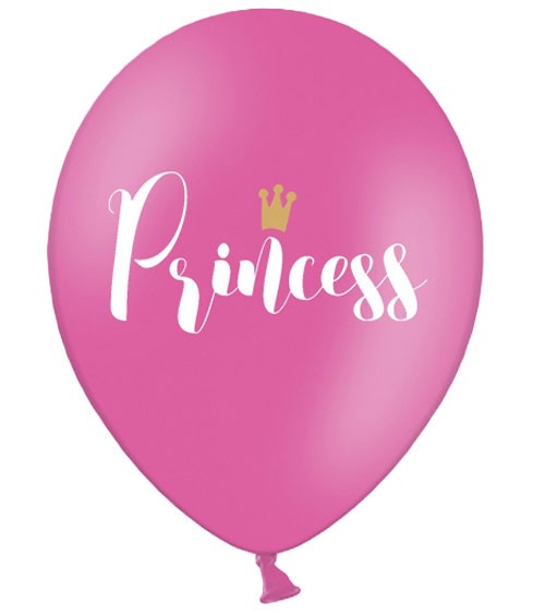 Luftballons "Princess" - hot pink - 50 Stück