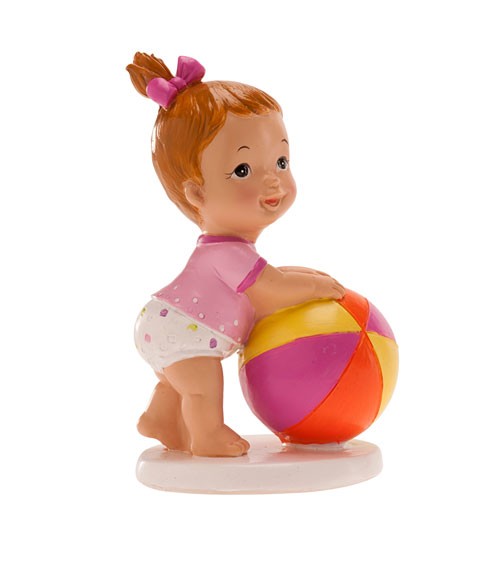 Deko-Figur "Mädchen mit Ball" - 11 cm
