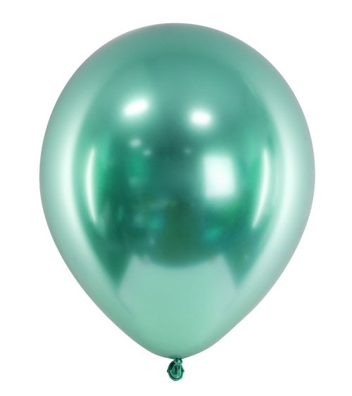 Glossy-Luftballons - grün - 10 Stück