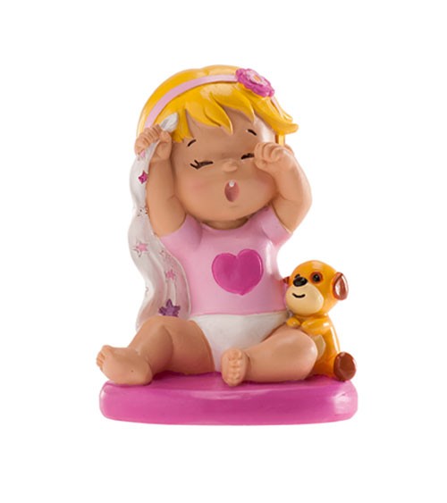Deko-Figur "Baby Mädchen mit Tuch" - 10 cm