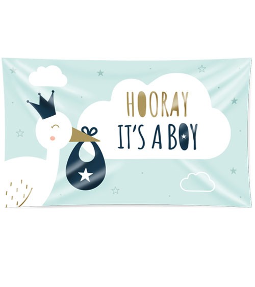 XXL-Flagge "Newborn Baby Boy" - 90 x 150 cm