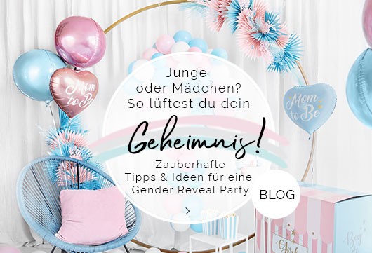Tipps für Ihre Gender Reveal Party hier im Blog!