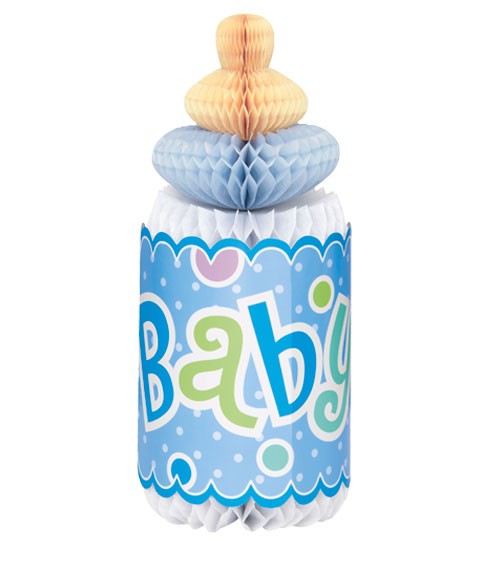 Wabenaufsteller "Babyflasche" - blau