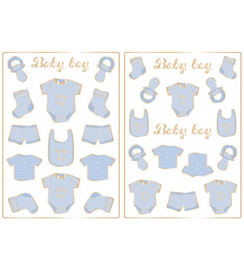 Sticker "Baby Boy" - 30 Stück