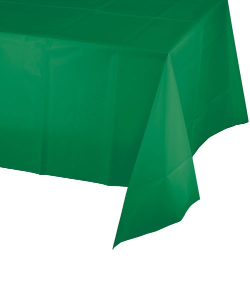 Kunststoff-Tischdecke - emerald green - 137 x 274 cm