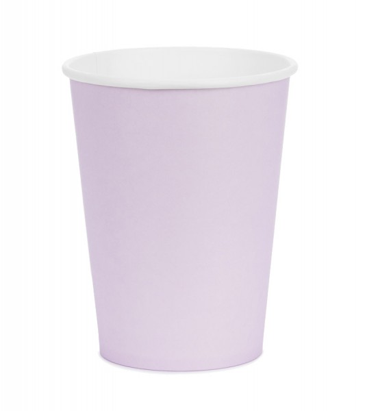 Pappbecher - lavendel - 6 Stück