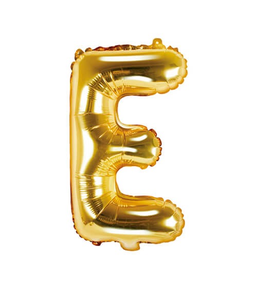 Folienballon Buchstabe "E" - gold - 35 cm