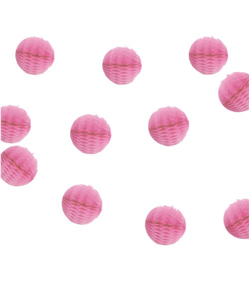 Mini-Wabenball-Girlande - 2,13 m - pink