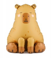 Sitzender Folienballon "Capybara" - 79 x 94 cm