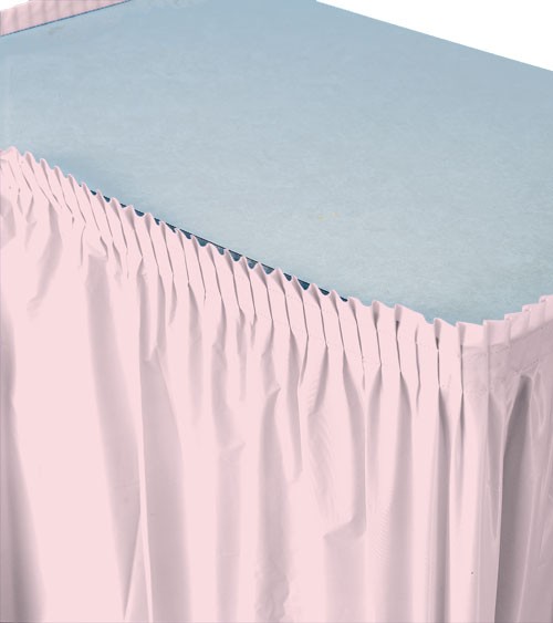 Tischverkleidung - rosa - 4,26 m
