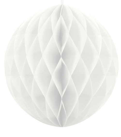 Wabenball - 40 cm - weiß