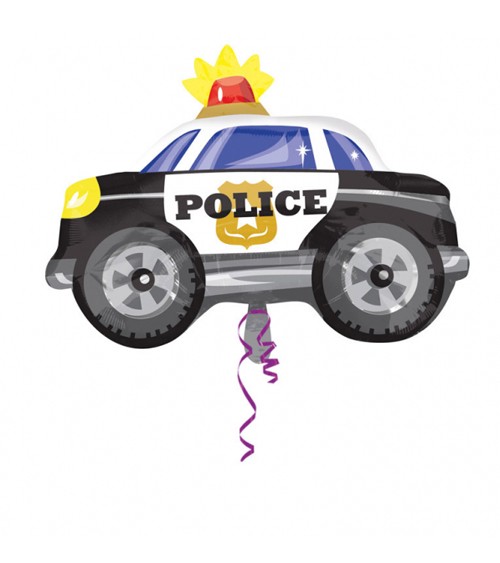 Juniorshape-Folienballon "Polizeieinsatz" - Polizeiauto