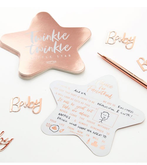 Baby Advice-Cards "Twinkle Twinkle" - 10 Stück