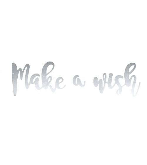 Schriftzuggirlande "Make a wish" - 4-teilig