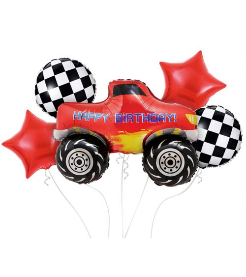 Folienballon-Set "Monster Truck" - Happy Birthday - 5-teilig
