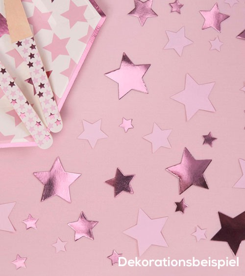 Tisch-Streuteile "Little Star Pink" - 100 Stück