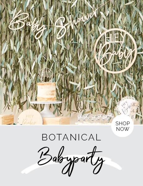Botanical Babyparty Deko - Shop now!