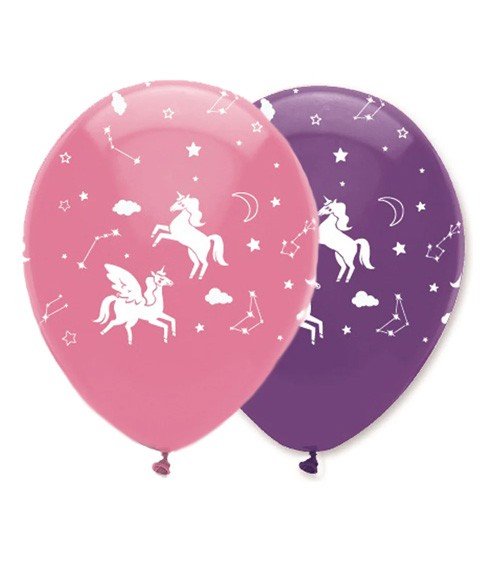 Luftballon-Set "Unicorn Galaxy" - 6-teilig