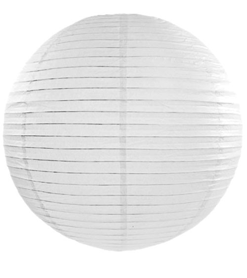 Papierlampion - weiß - 45 cm