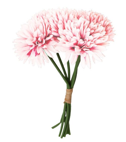 Künstlicher Dahlienstrauß - rosa - 25 cm