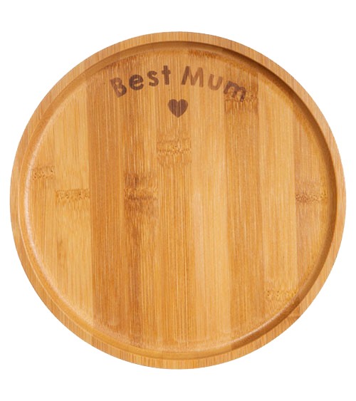 Bambus-Teller "Best Mum"