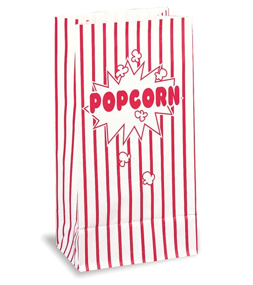 Papiertüten "Popcorn" - 10 Stück